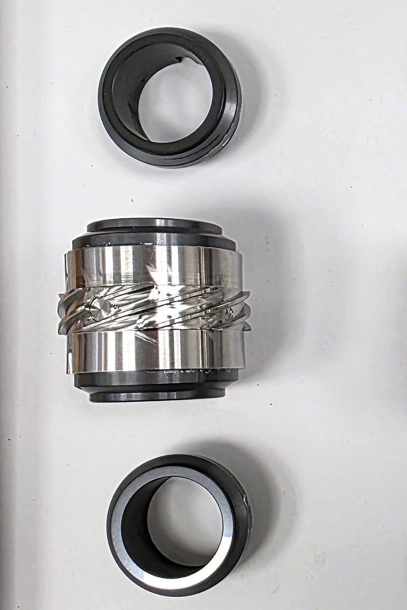 Gleitringdichtung 20 mm für Vakumix- und NETZSCH-Vakumix-Homogenisatoren: Gehäuse Edelstahl V4A, Gleitringe aus SiC