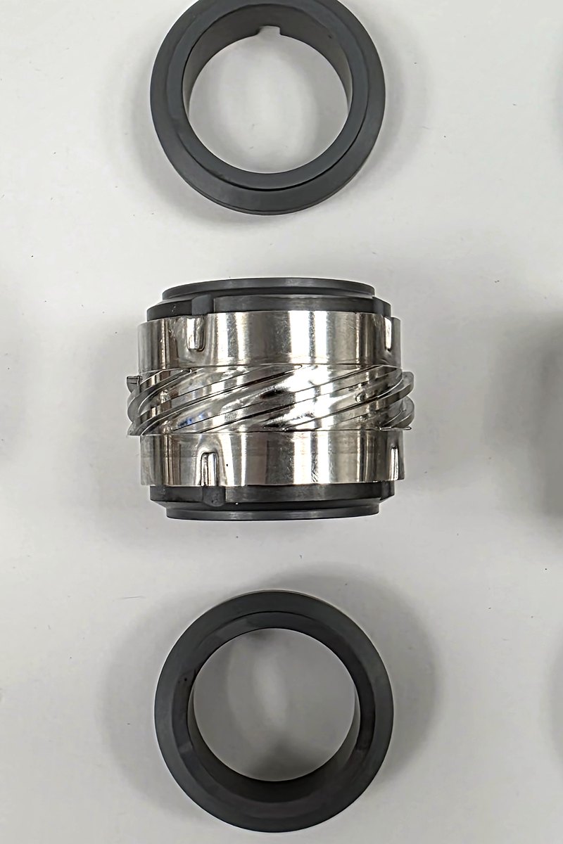 Gleitringdichtung 35 mm für Vakumix- und NETZSCH-Vakumix-Homogenisatoren: Gehäuse Edelstahl V4A, Gleitringe aus SiC